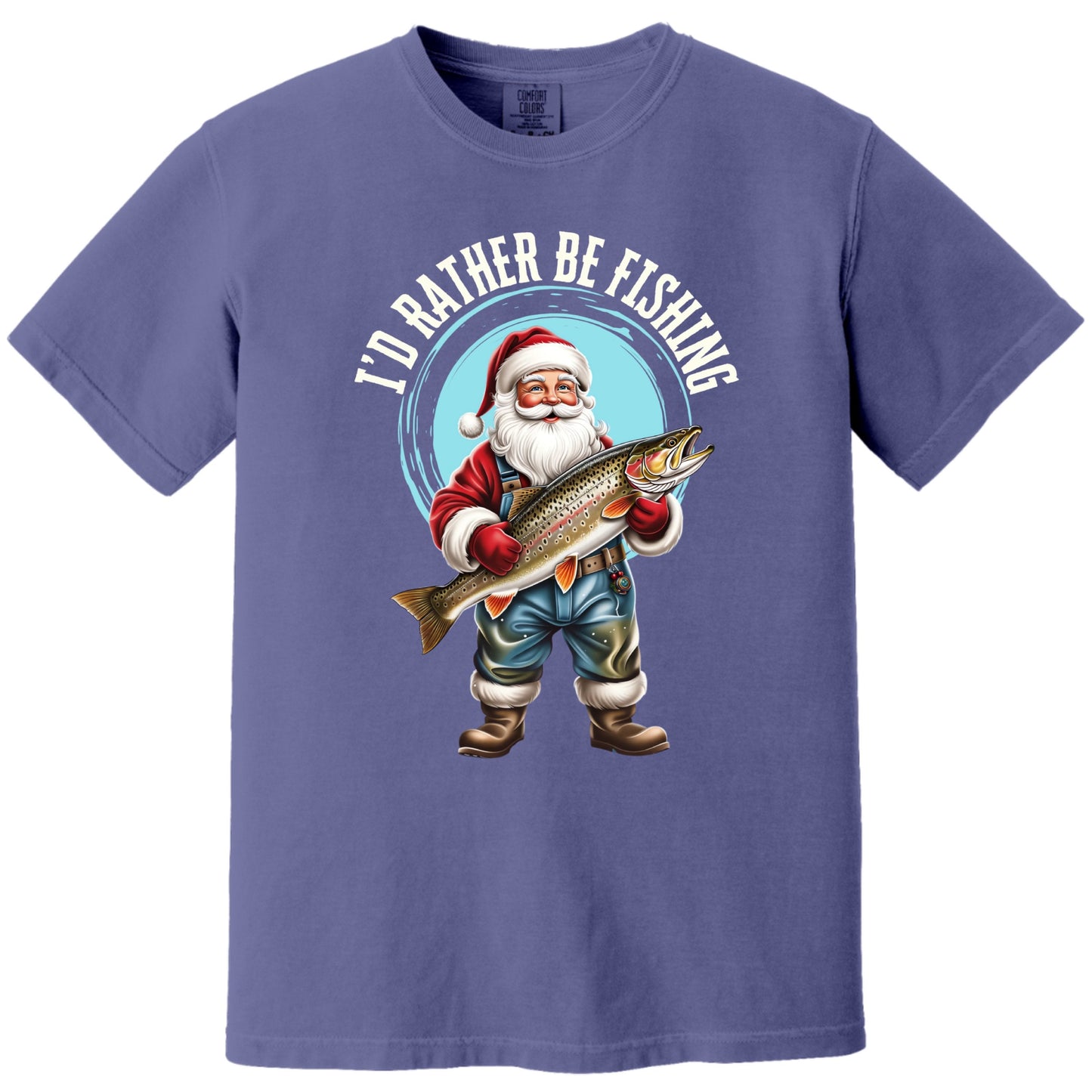 Santa Fishing T-Shirt