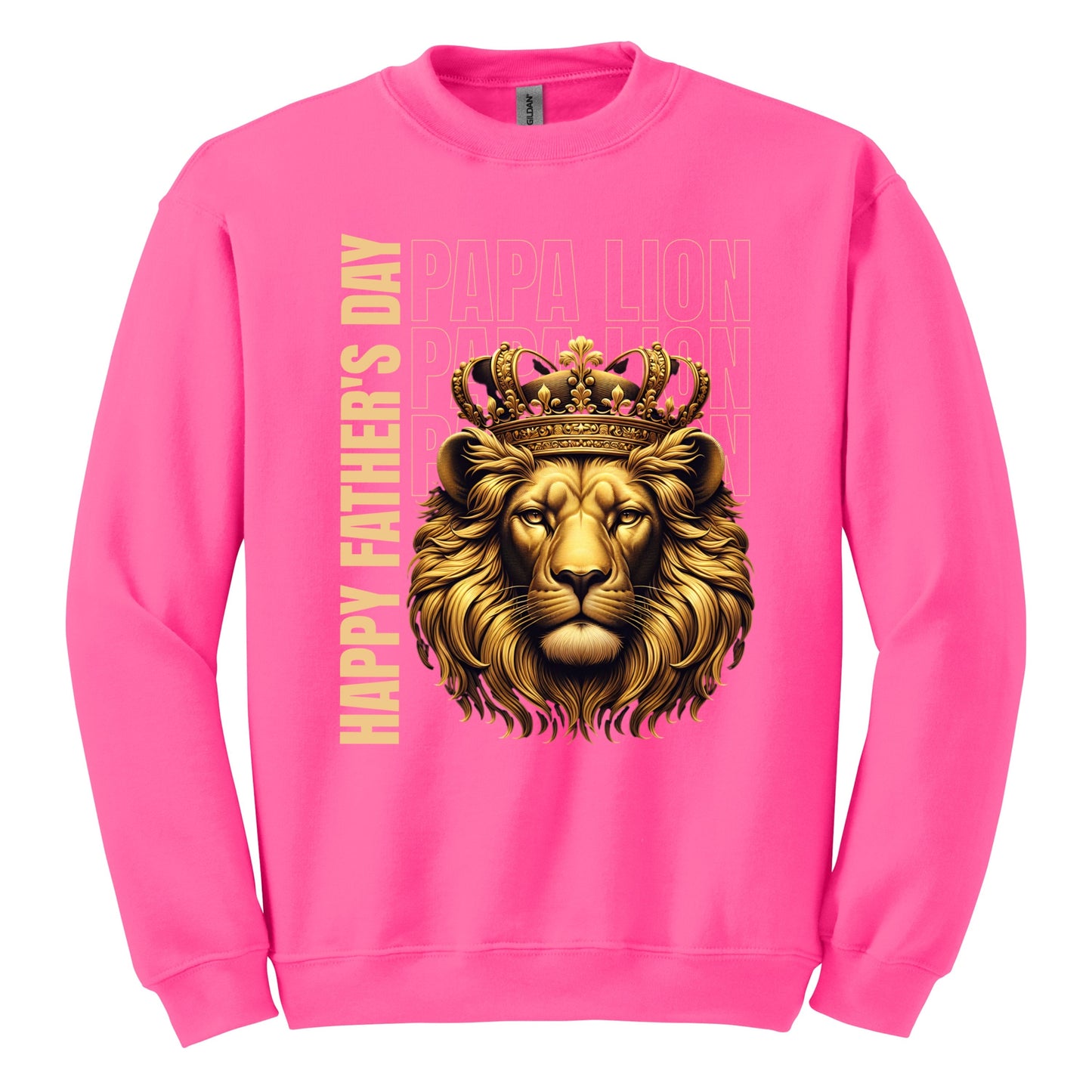Happy Father's Day Papa Lion Crown Graphic Sweatshirt product