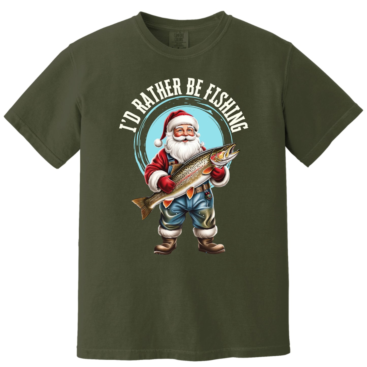 Santa Fishing T-Shirt