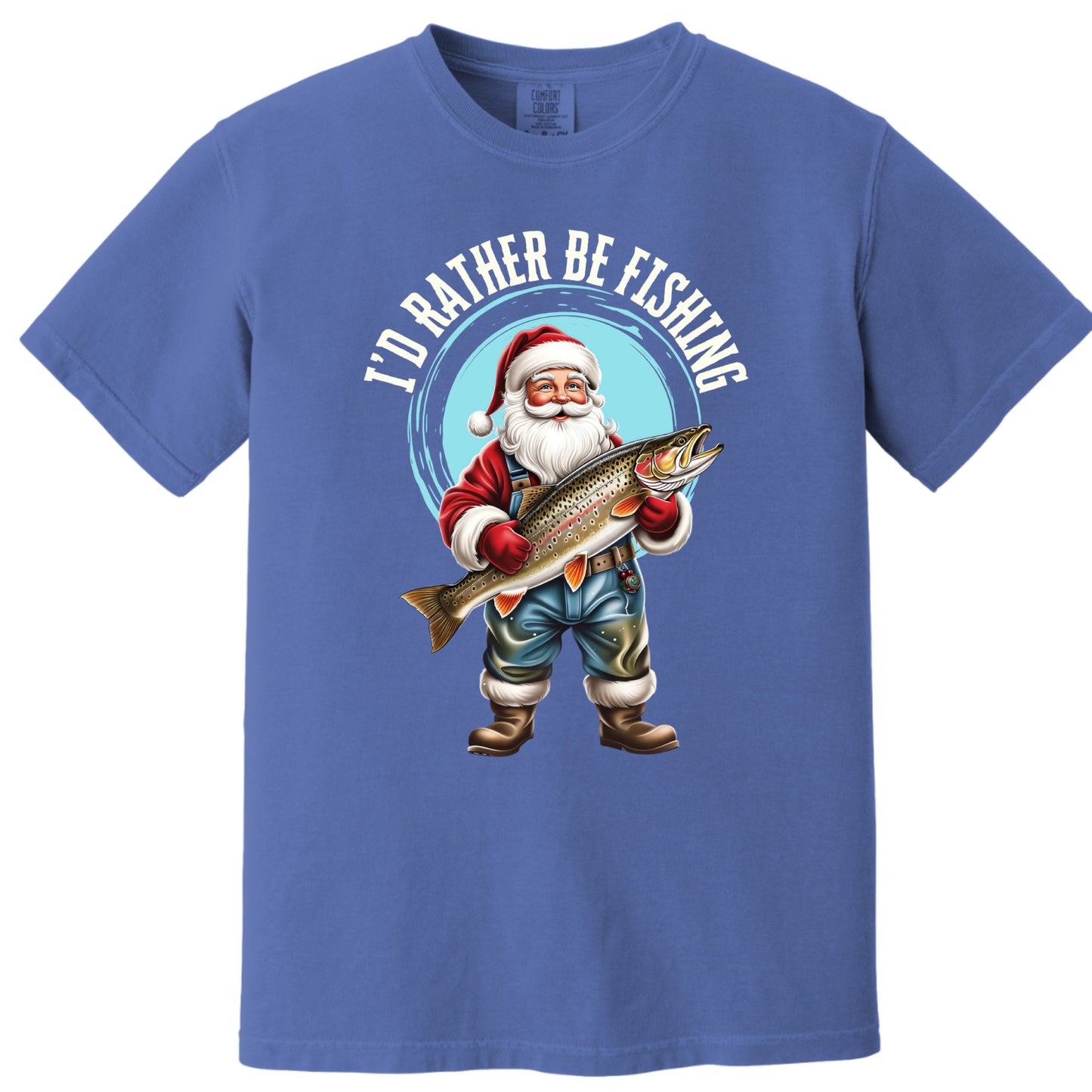 Santa Fishing T-Shirt