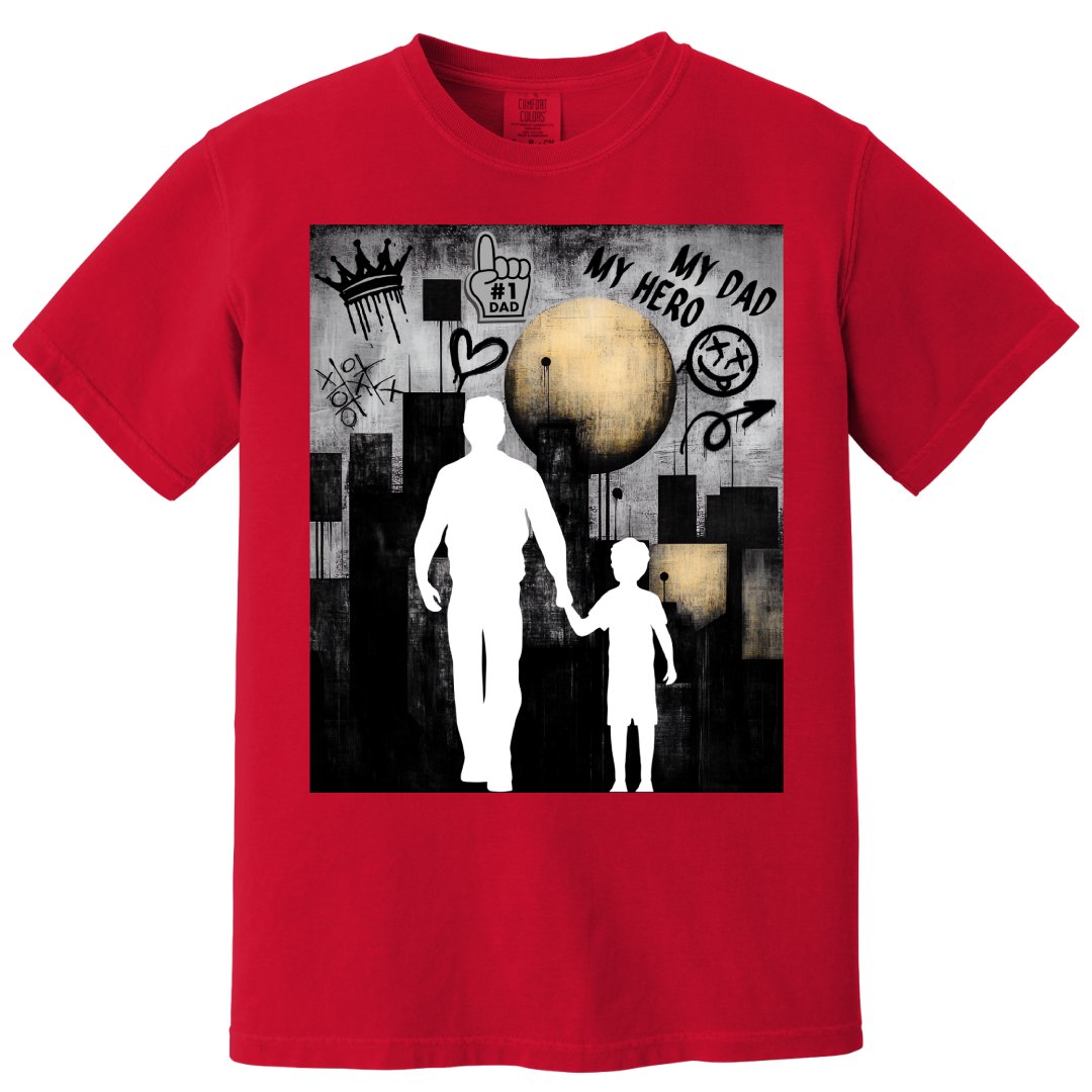 My Dad My Hero Graphic Print Father's Day T-shirt Product