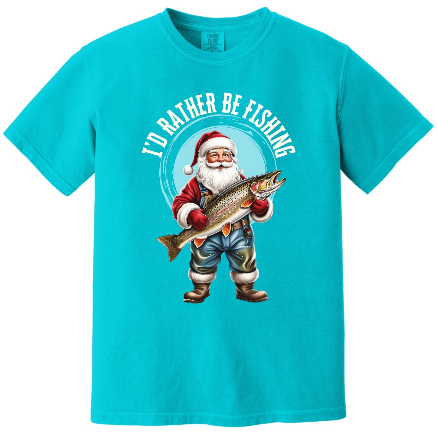 Santa Fishing T-Shirt