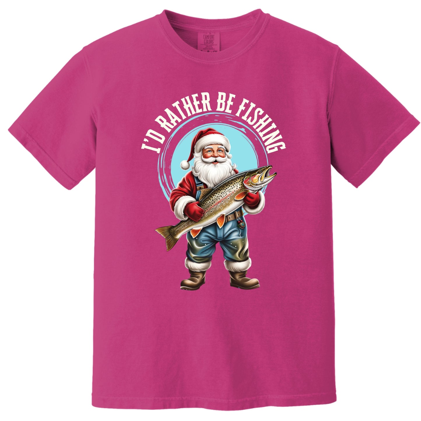 Santa Fishing T-Shirt