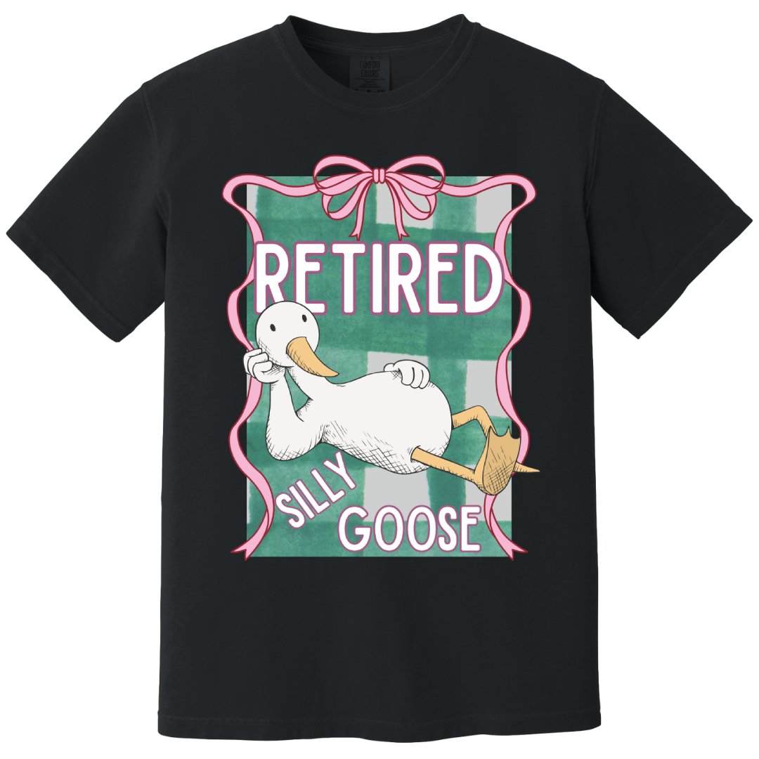 Retired Silly Goose With Bow Graphic T-Shirt product