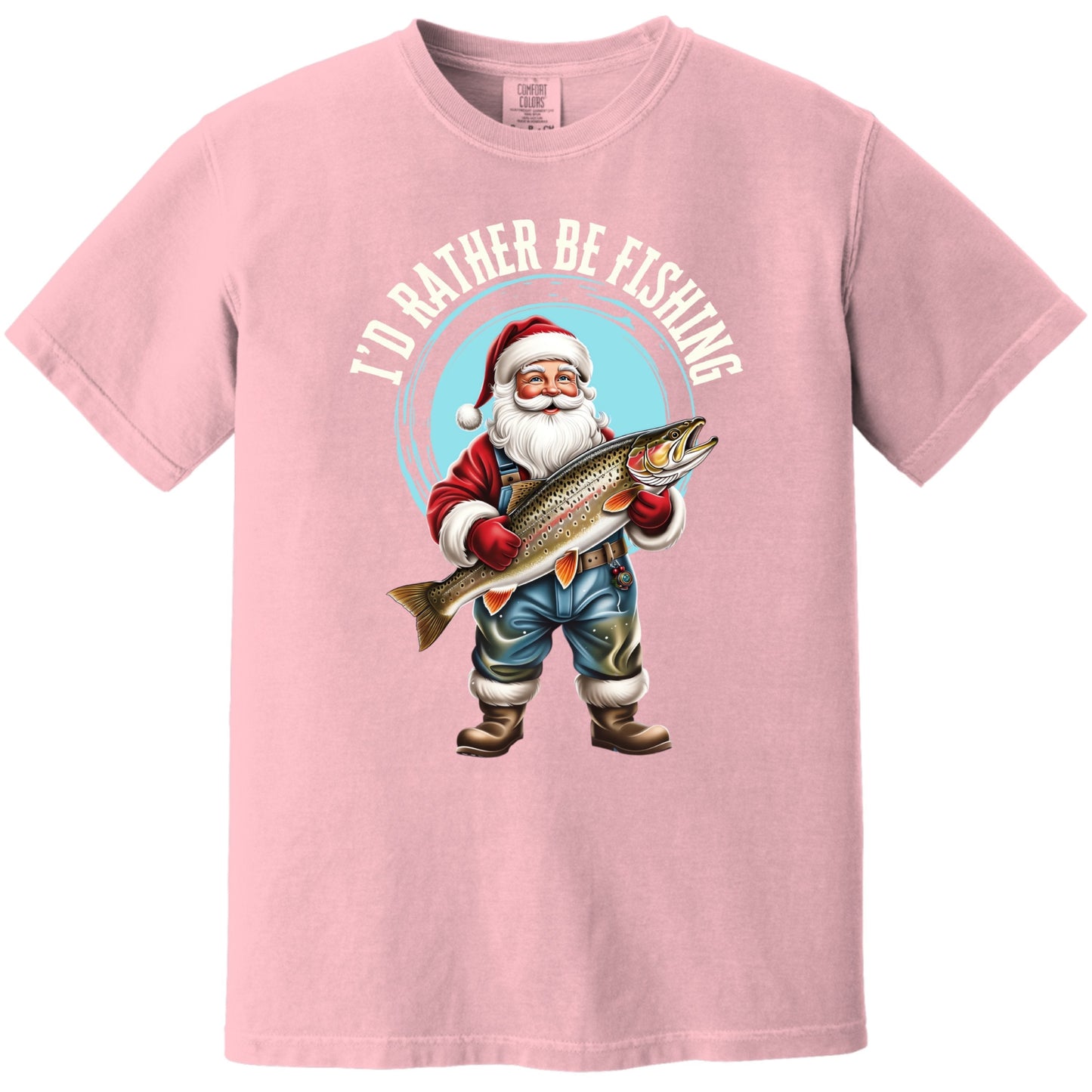 Santa Fishing T-Shirt