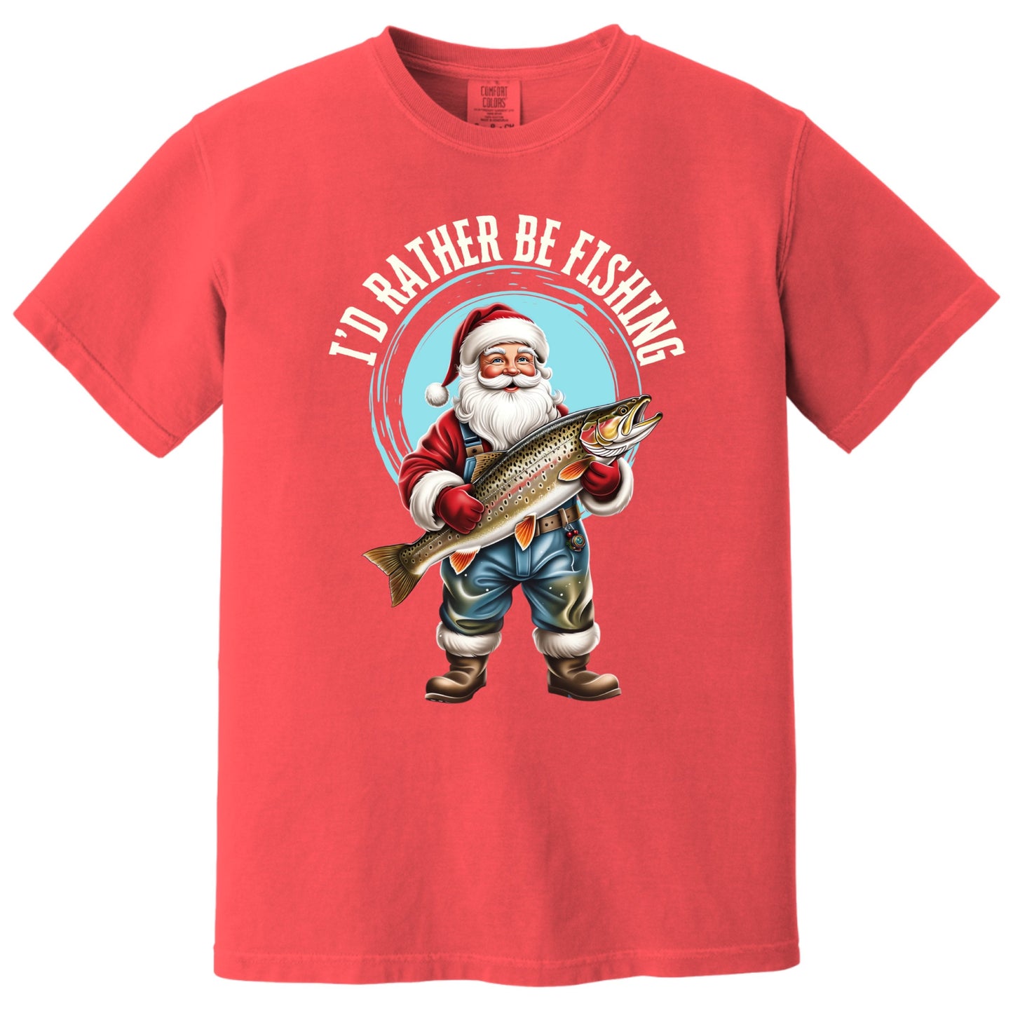 Santa Fishing T-Shirt