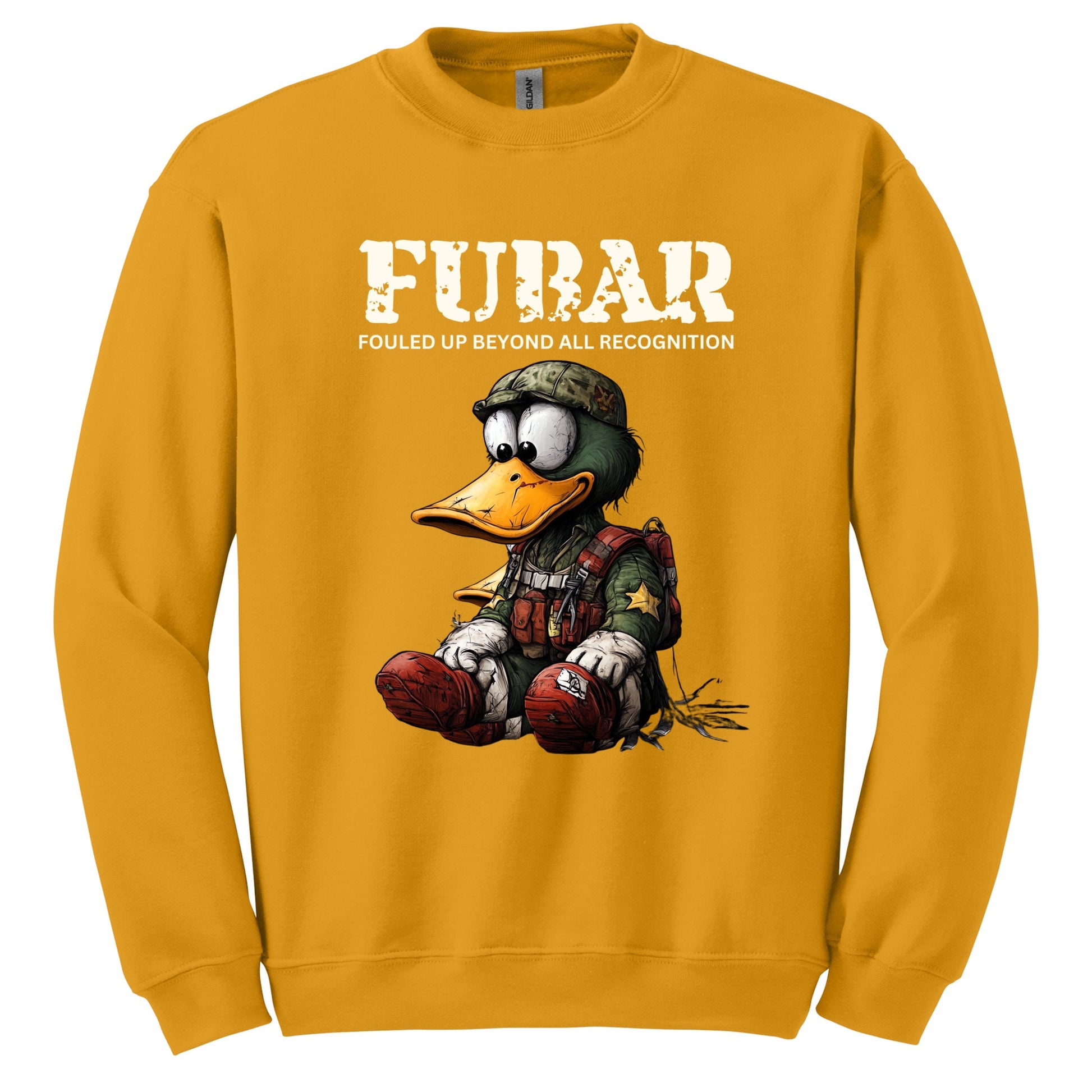 FUBAR Duck Graphic Print Unisex Crew Neck Sweatshirt product