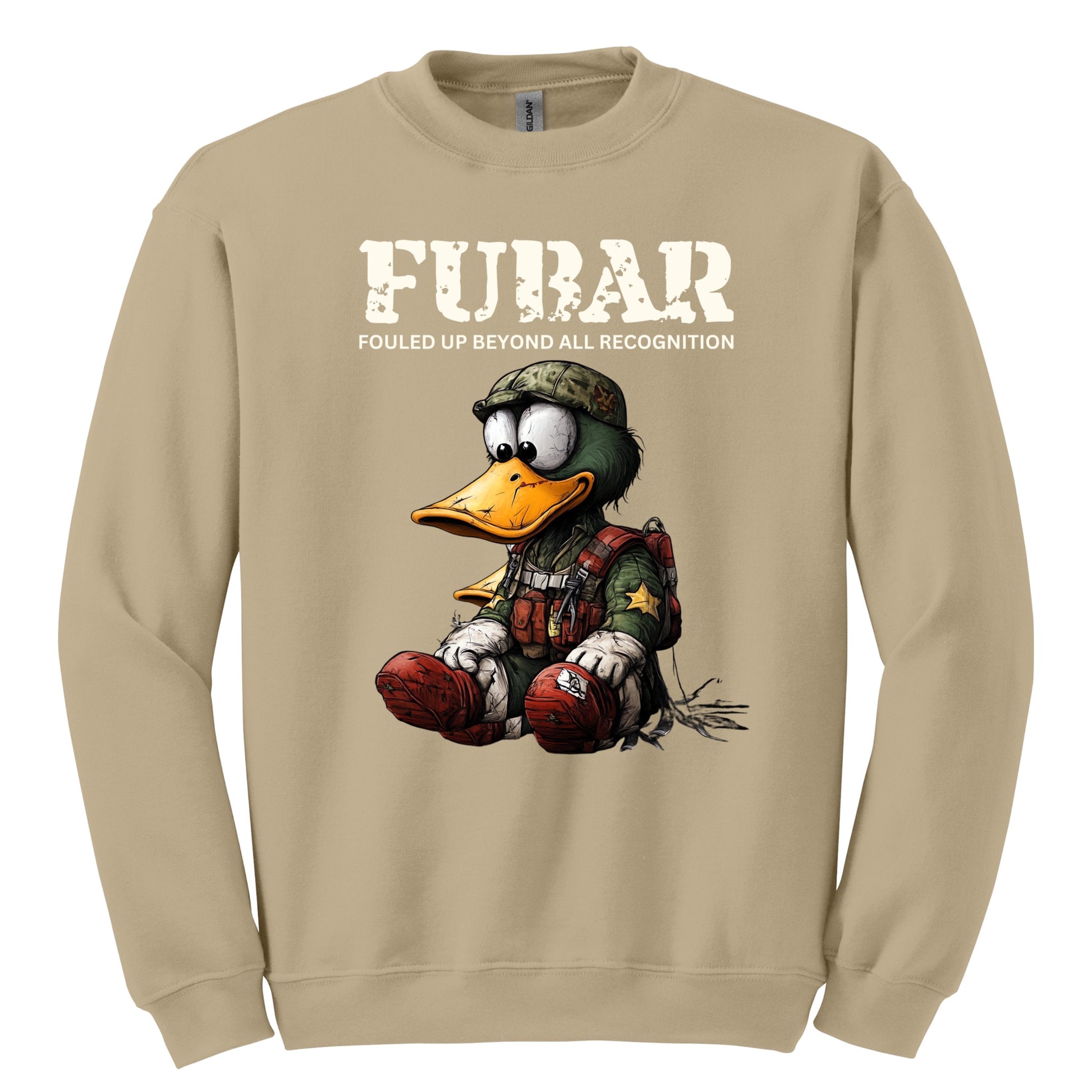 FUBAR Cartoon Duck Graphic Sweatshirt unique product