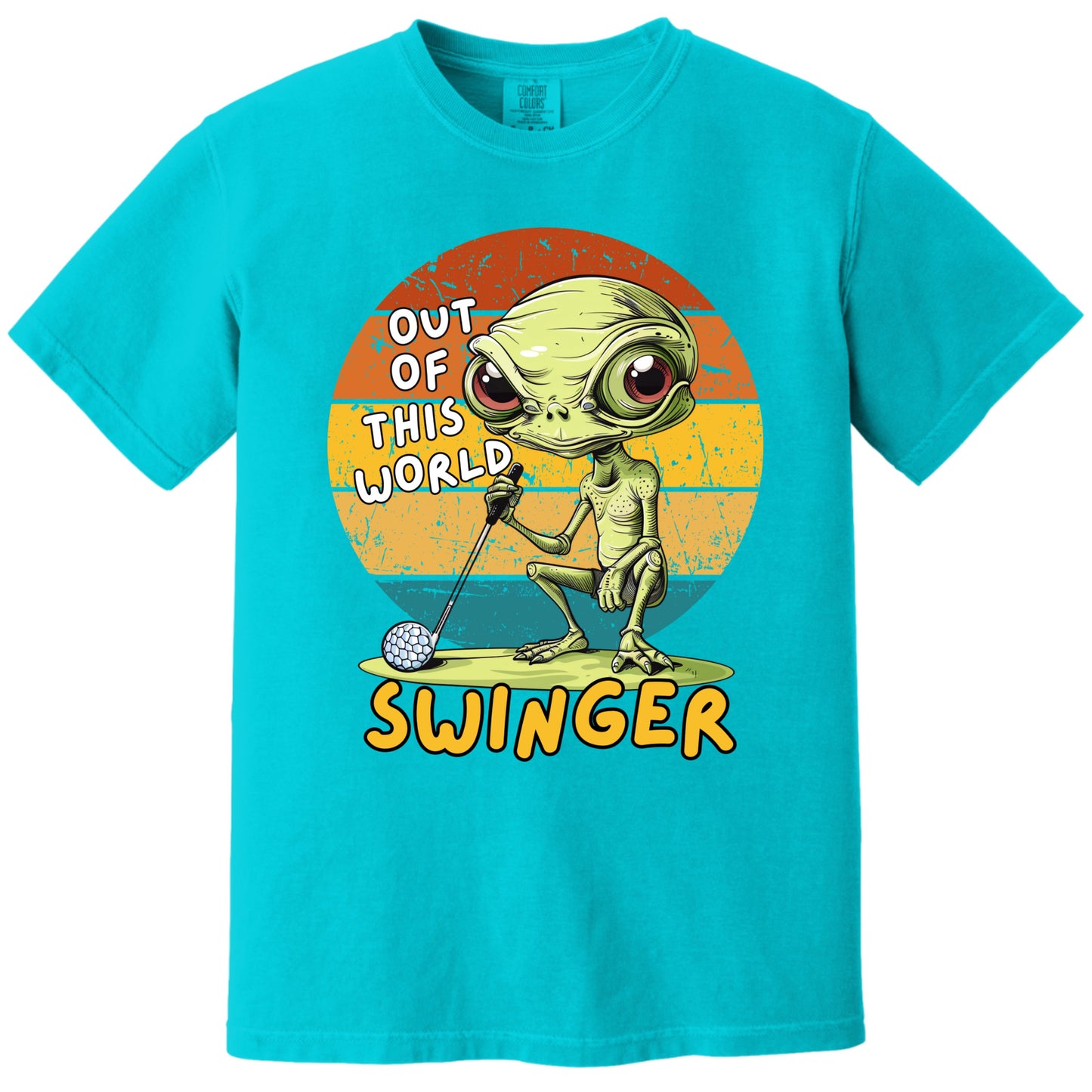 Out of This World Alien Golfer Swinger T-shirt product type